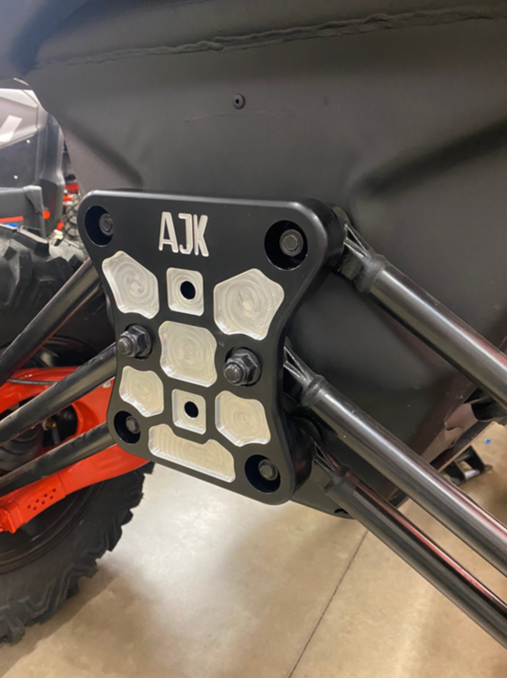Photo of Can-Am X3 Billet Aluminum Radius Rod Plate by AJK Offroad - Premium for UTVs / Side by Sides
