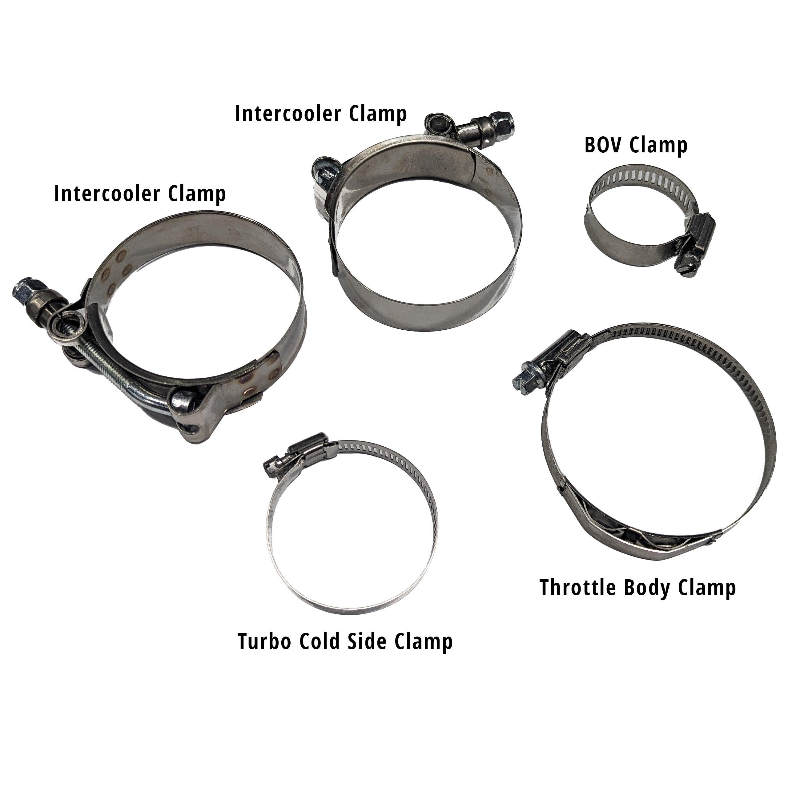 Photo of RPM SXS RPM Can-Am Maverick X3 Turbo R & RR Stainless Charge Tube Clamp Set by RPM SXS - Premium for UTVs / Side by Sides