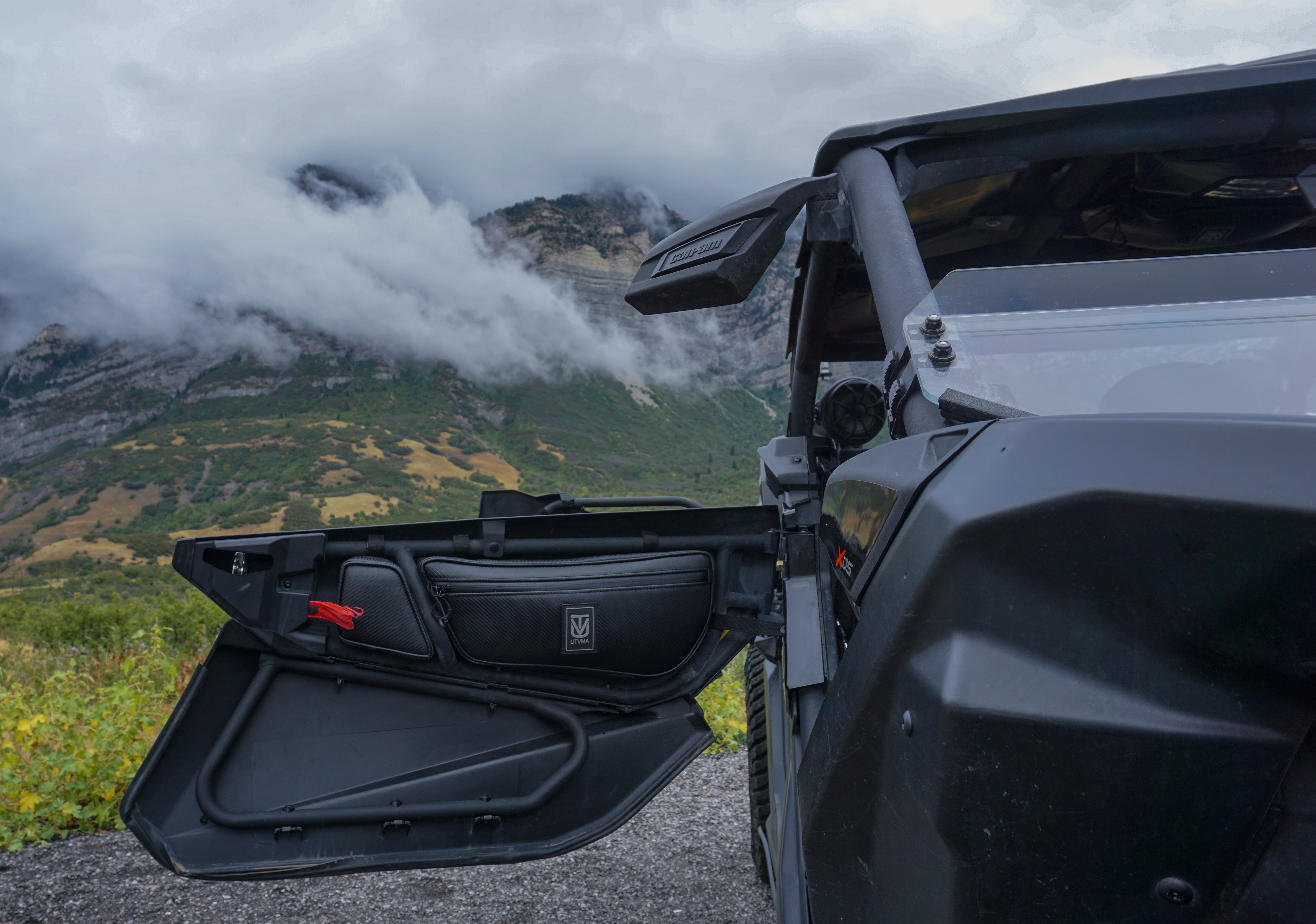 Photo of Maverick X3 Front Door Bag Set (2017-2025) by UTV Mountain Accessories - Premium Can-Am for UTVs / Side by Sides