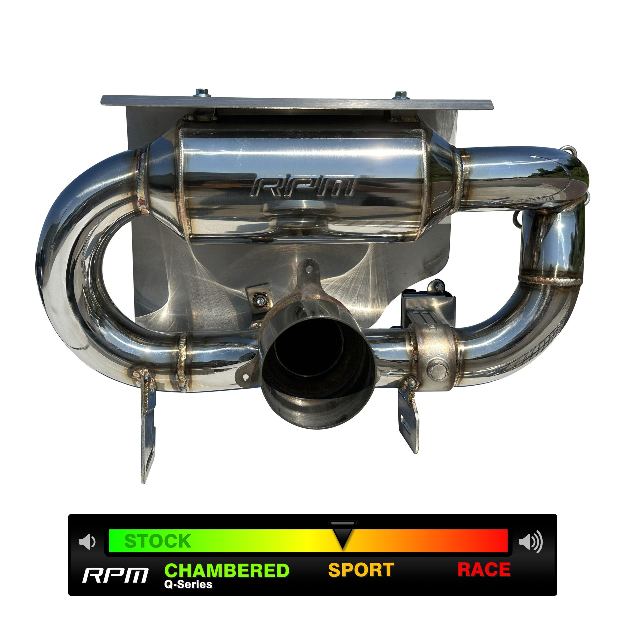 Photo of RPM SXS RPM X3 E-Valve Slip On Exhaust Sport Muffler Can-Am Maverick X3 Turbo R & RR 2017-2025 by RPM SXS - Premium for UTVs / Side by Sides