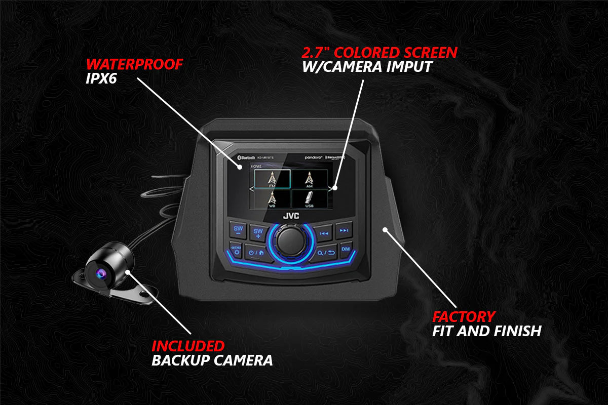 Photo of 2017-2024 CanAm X3 Phase X 8-Speaker Plug-&-Play kit w/JVC by SSV Works - Premium Audio for UTVs / Side by Sides
