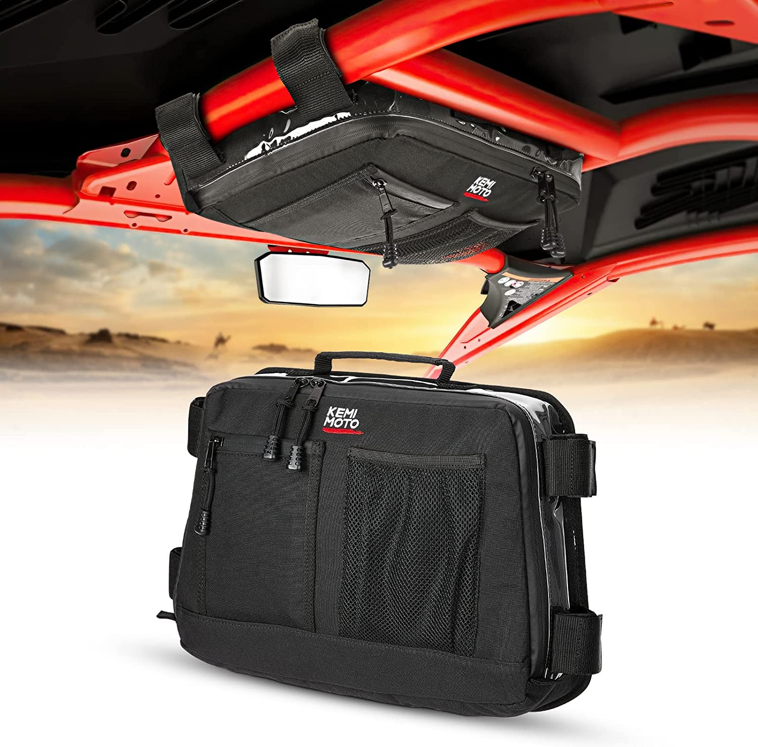 Photo of Rear & Roof Storage Bags for Can-Am Maverick X3 by Kemimoto - Premium for UTVs / Side by Sides