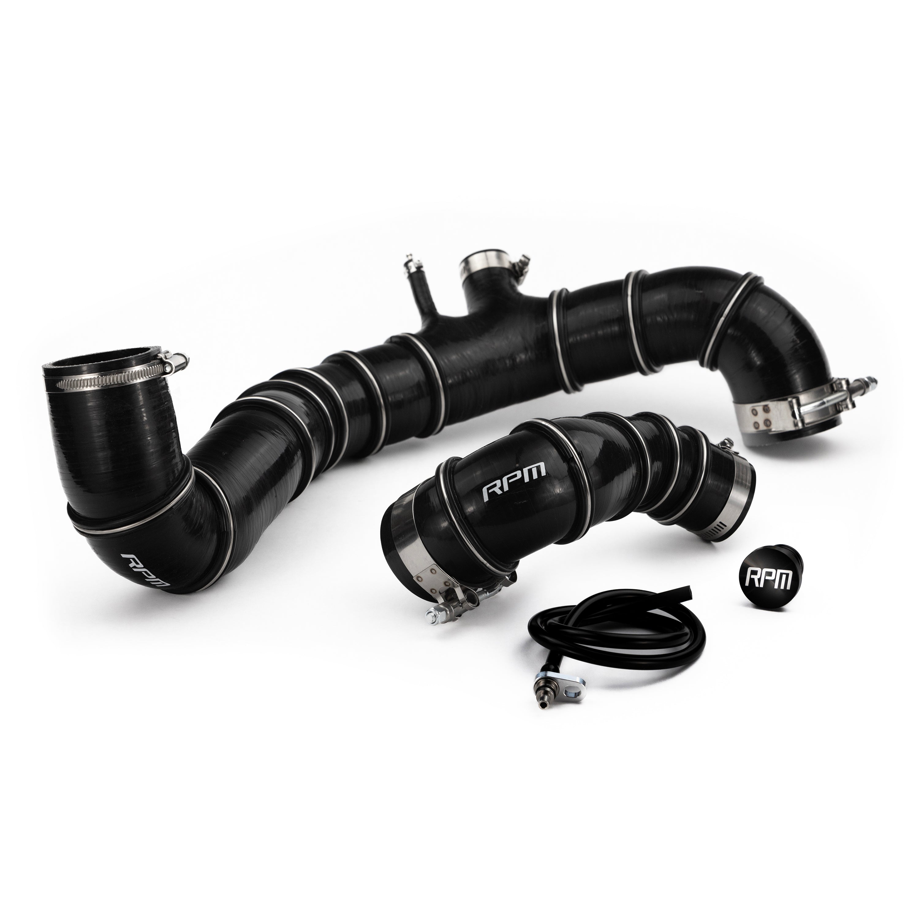 Photo of RPM SXS RPM Wire Reinforced 5ply Silicone Charge Tube - 2017-2025 Can-Am X3 R & RR by RPM SXS - Premium for UTVs / Side by Sides