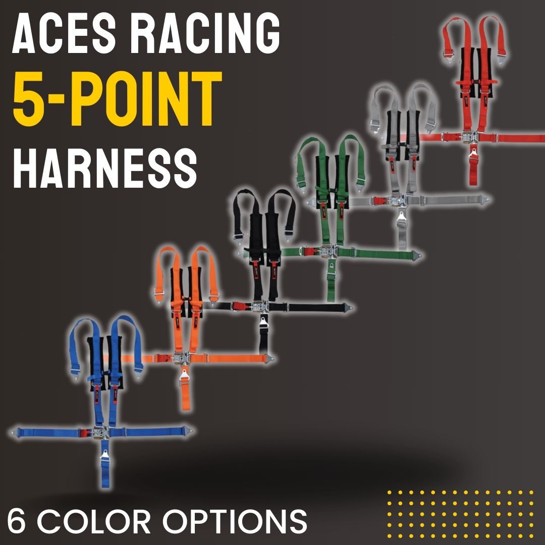 Photo of 5-Point Harness (2 Inch Padding) by Aces Racing - Premium Harnesses for UTVs / Side by Sides