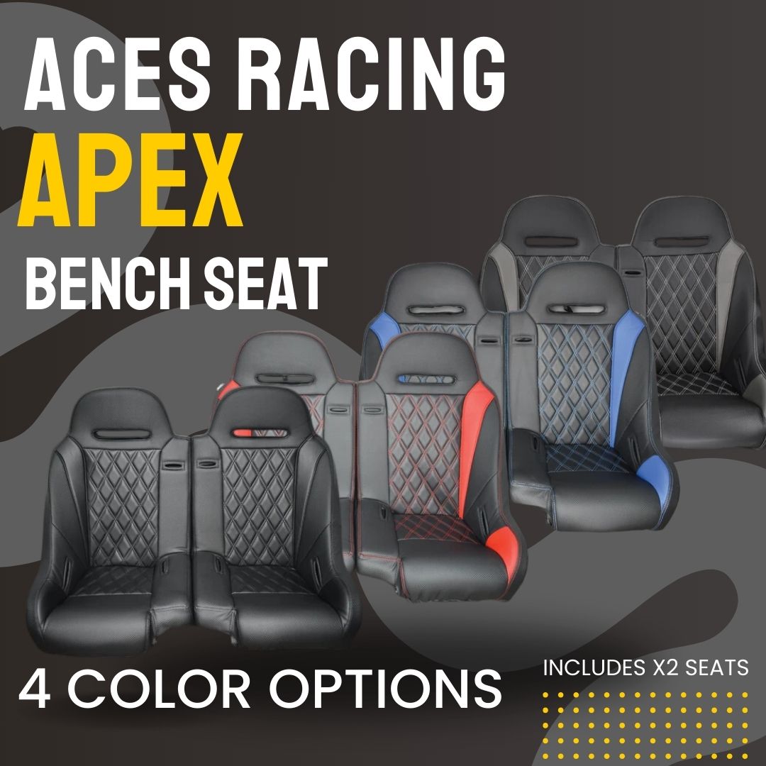 Photo of Apex Front/Rear Split UTV Bench Seat by Aces Racing - Premium Seats & Accessories for UTVs / Side by Sides