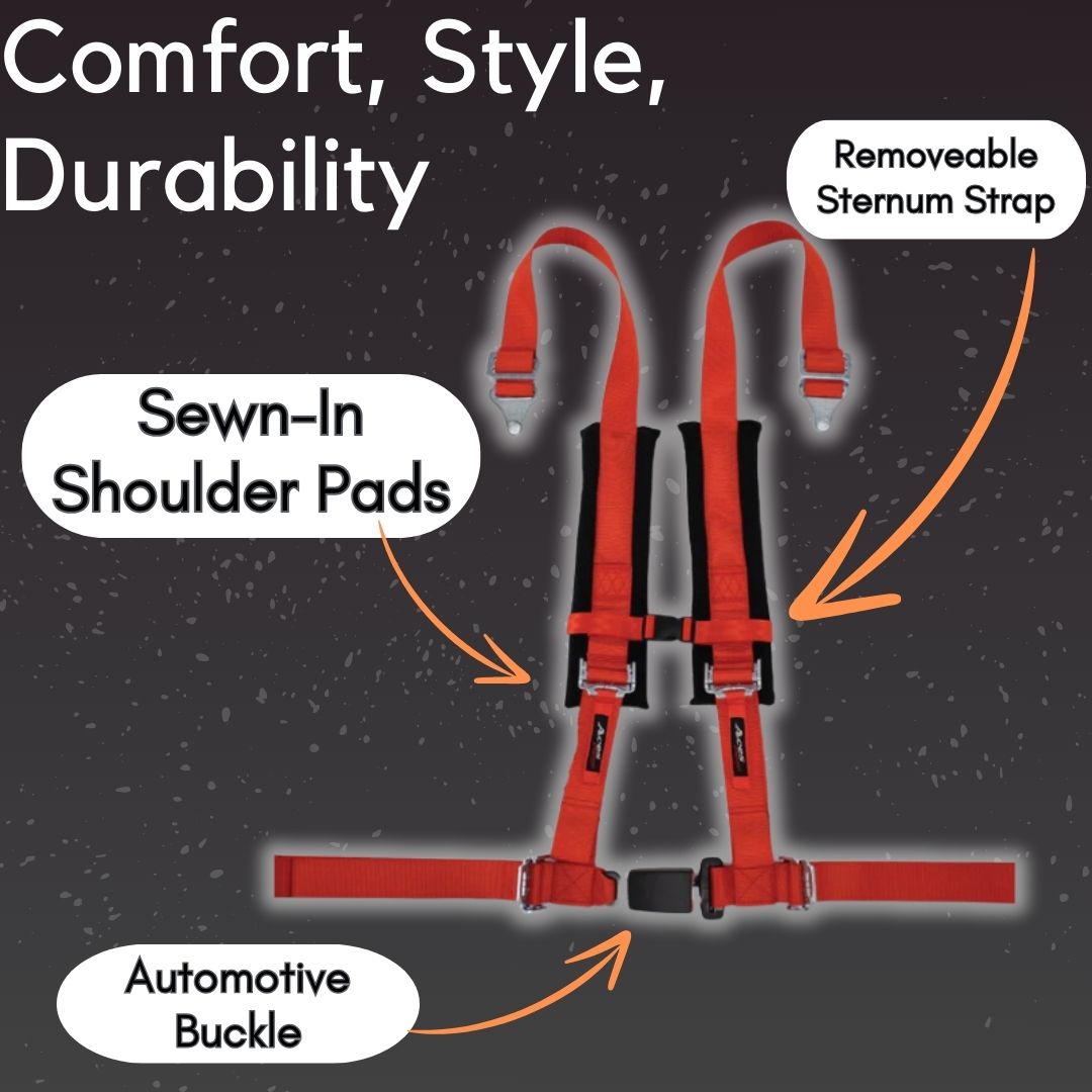 Photo of 5-Point Harness (2 Inch Padding) by Aces Racing - Premium Harnesses for UTVs / Side by Sides