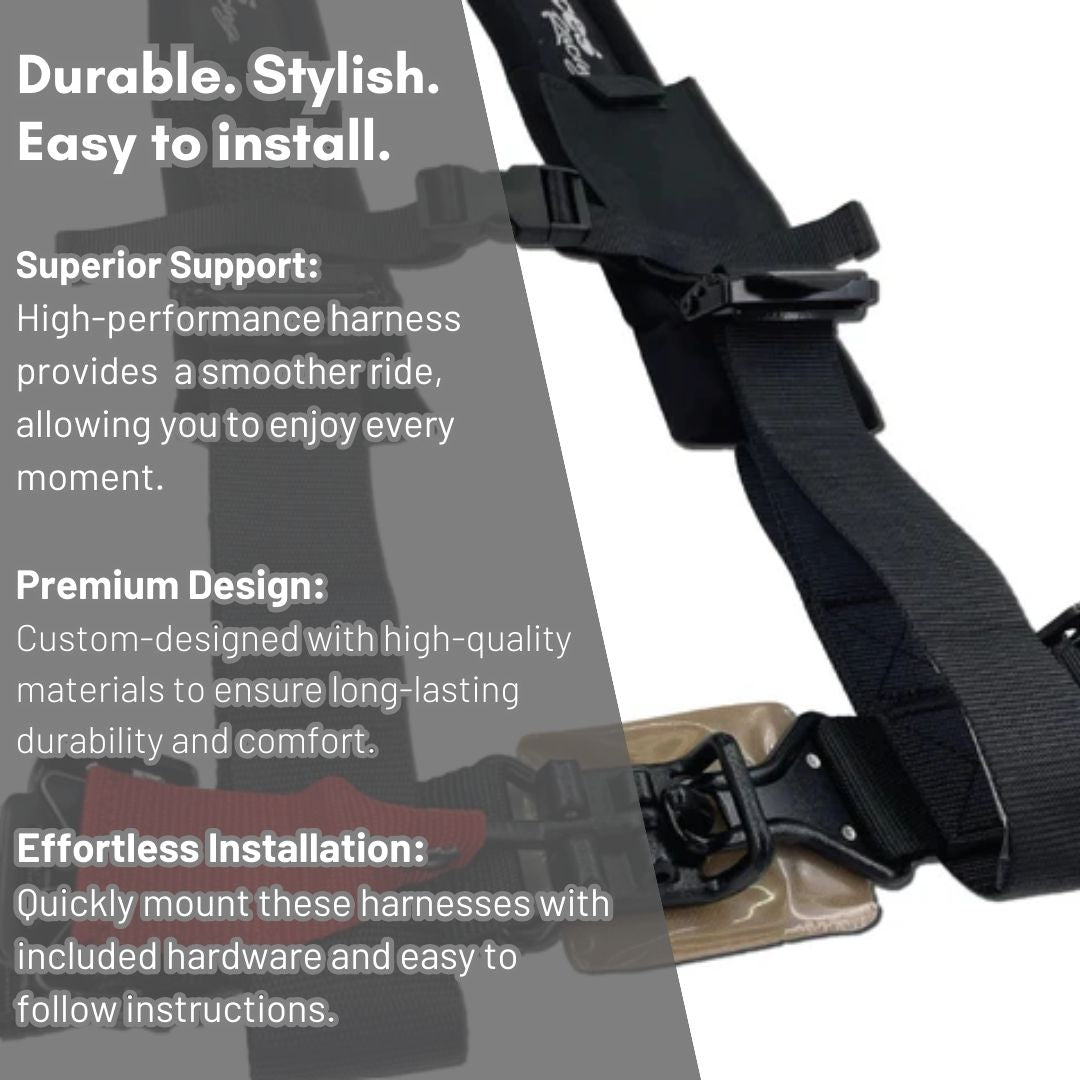 Photo of Elite 4 Point Harness with Ez Adjusters by Aces Racing - Premium Harnesses for UTVs / Side by Sides
