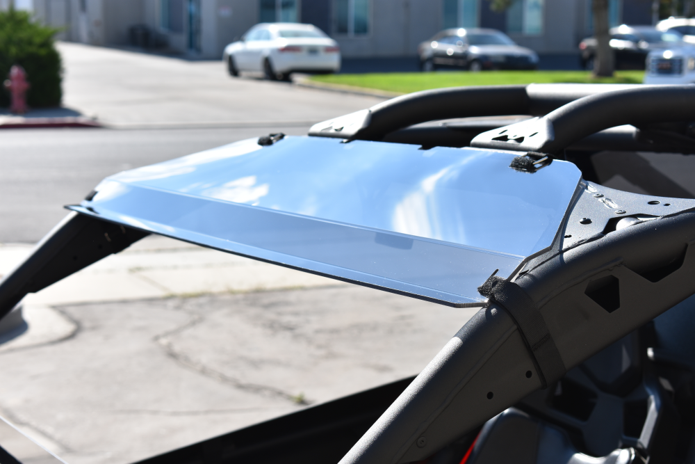 Photo of Tinted Polycarbonate Visor for Can Am Maverick X3 by UTVZILLA - Premium for UTVs / Side by Sides