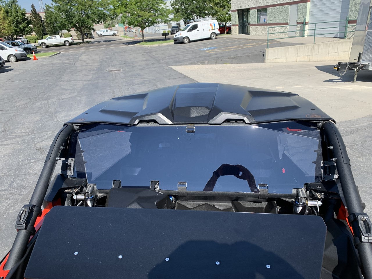 Photo of Can Am X3 Maverick Rear Window Tinted by UTVZILLA - Premium for UTVs / Side by Sides