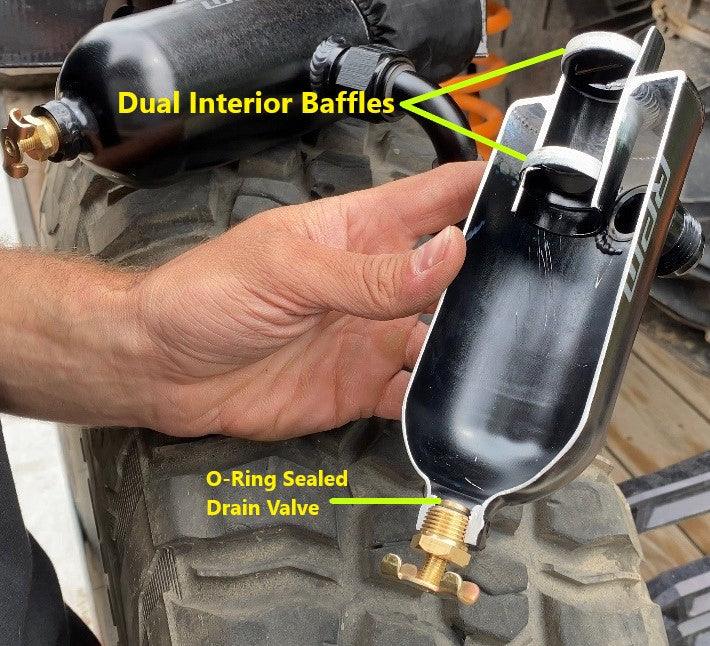 Photo of RPM SXS RPM Dual Baffle Can-Am Maverick X3 Oil Catch Can by RPM SXS - Premium for UTVs / Side by Sides