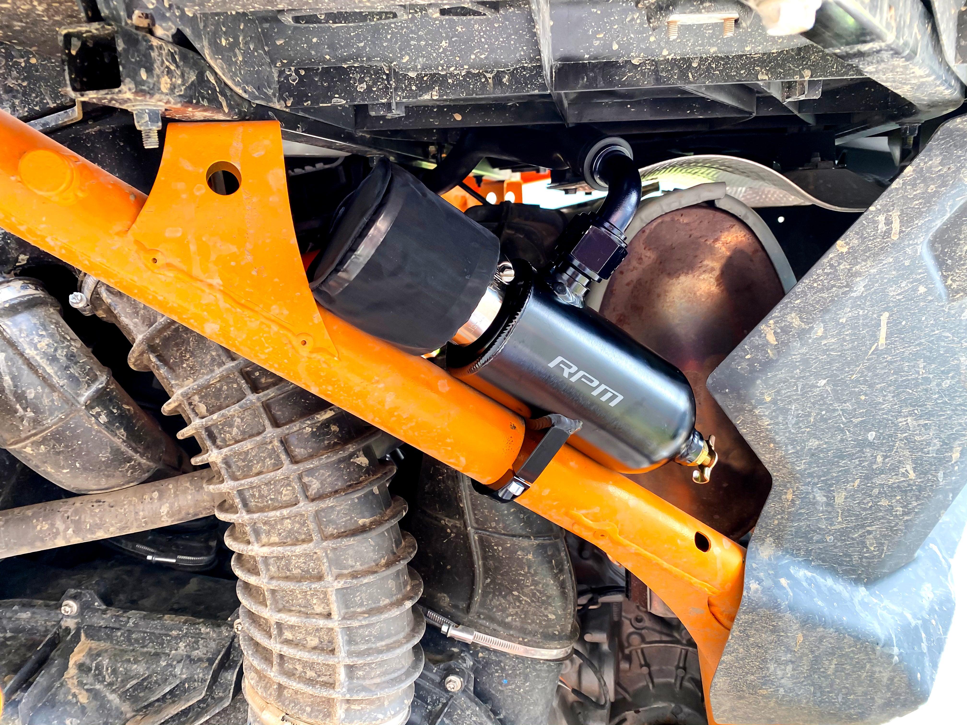 Photo of RPM SXS RPM Dual Baffle Can-Am Maverick X3 Oil Catch Can by RPM SXS - Premium for UTVs / Side by Sides