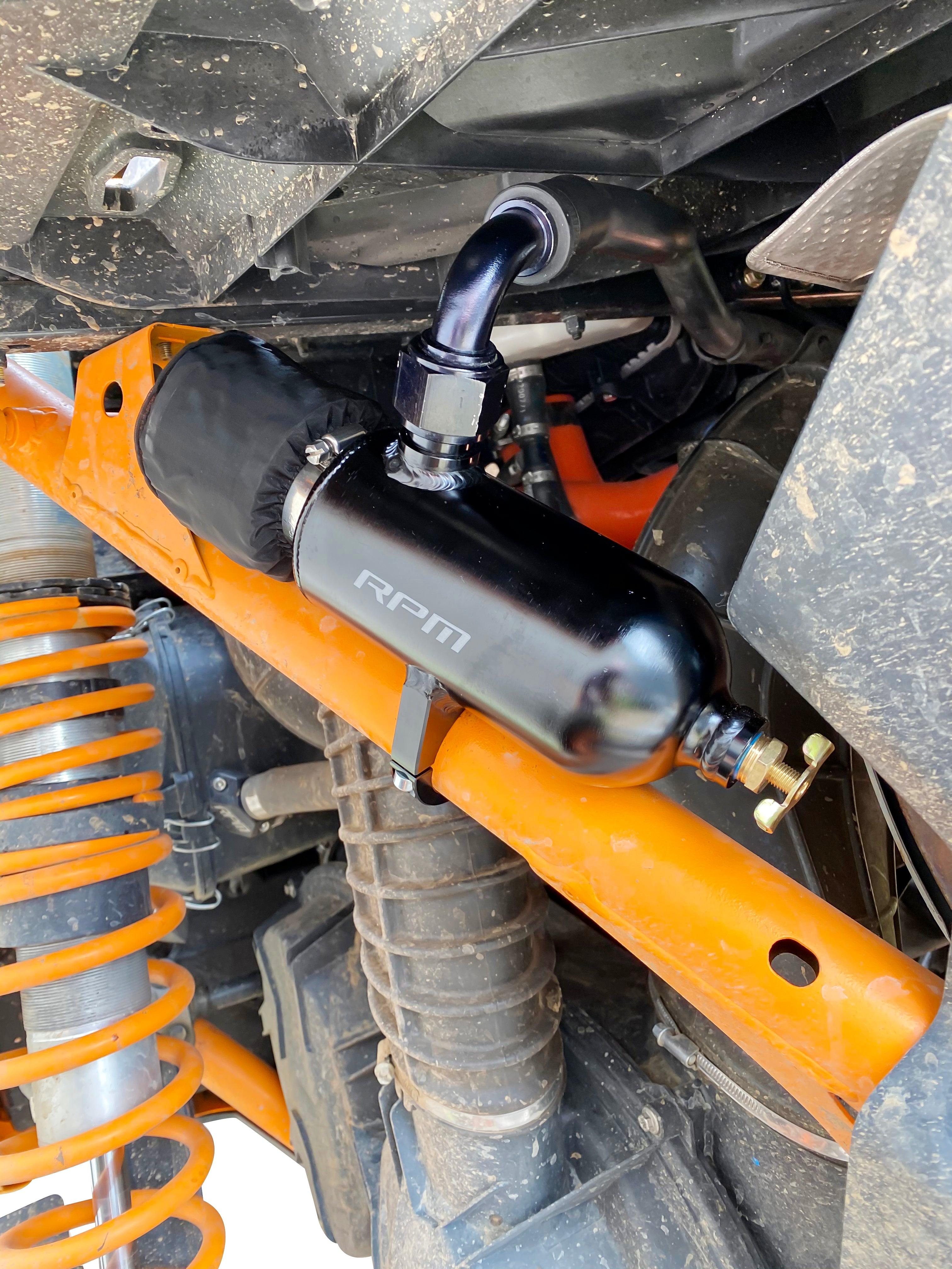 Photo of RPM SXS RPM Dual Baffle Can-Am Maverick X3 Oil Catch Can by RPM SXS - Premium for UTVs / Side by Sides