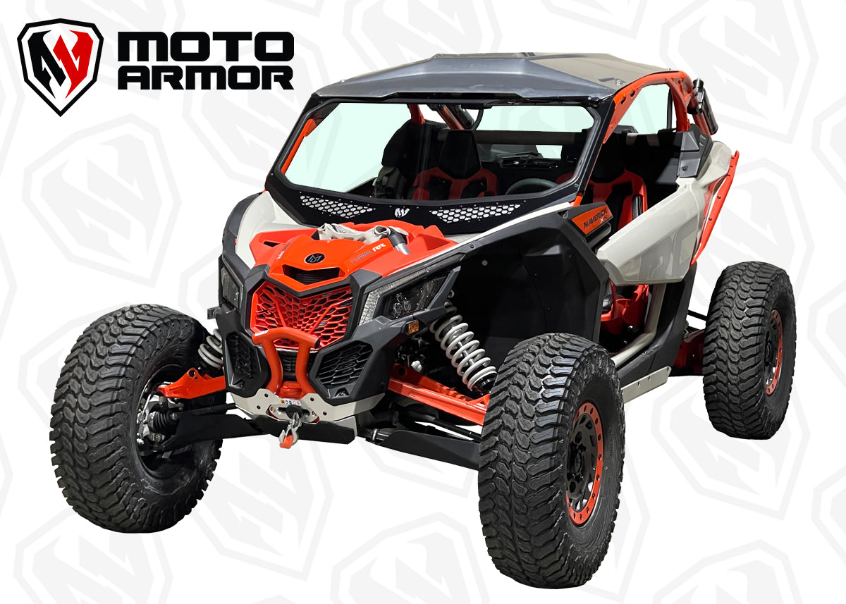 Photo of Maverick X3 Vented Full Glass Windshield by Moto Armor - Premium for UTVs / Side by Sides