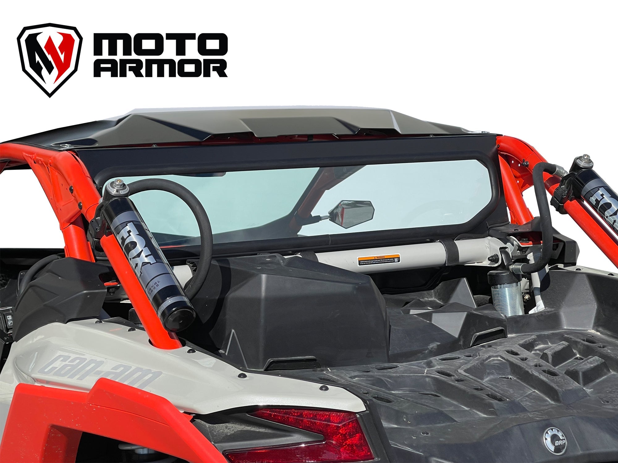 Photo of Maverick X3 Rear Glass Windshield by Moto Armor - Premium for UTVs / Side by Sides