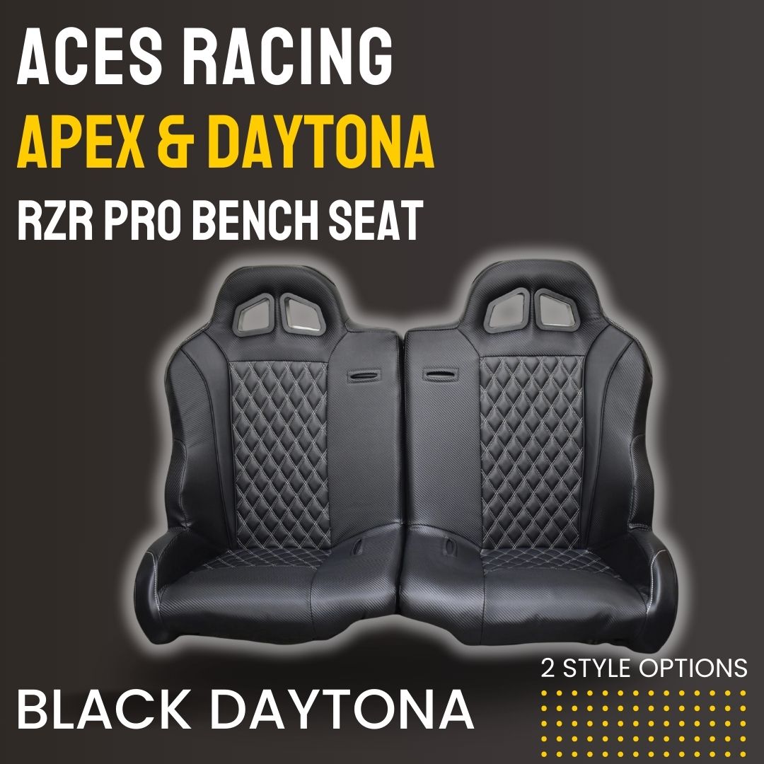 Photo of Polaris RZR Pro Rear Bench Seat (2020+) by Aces Racing - Premium Seats & Accessories for UTVs / Side by Sides