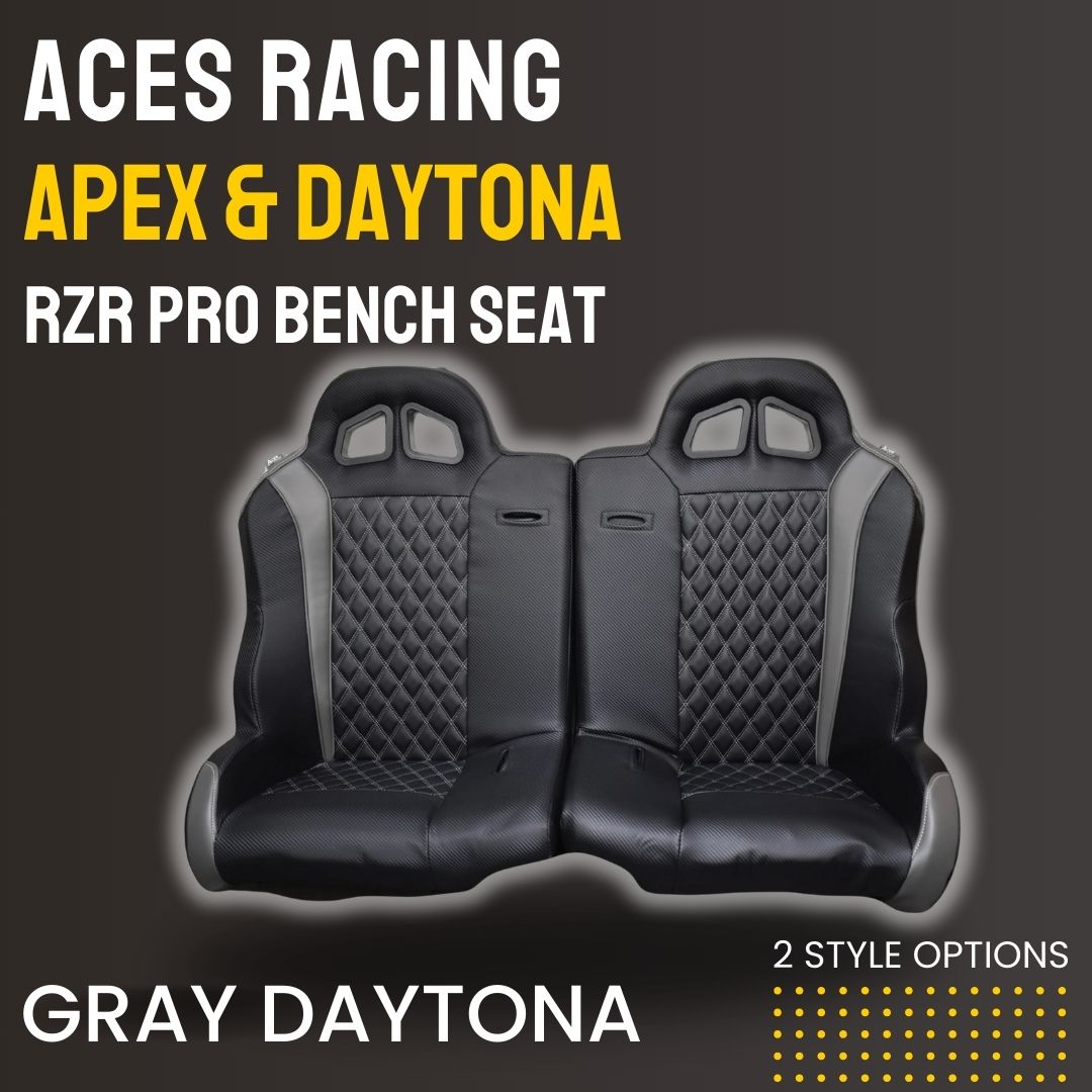 Photo of Polaris RZR Pro Rear Bench Seat (2020+) by Aces Racing - Premium Seats & Accessories for UTVs / Side by Sides