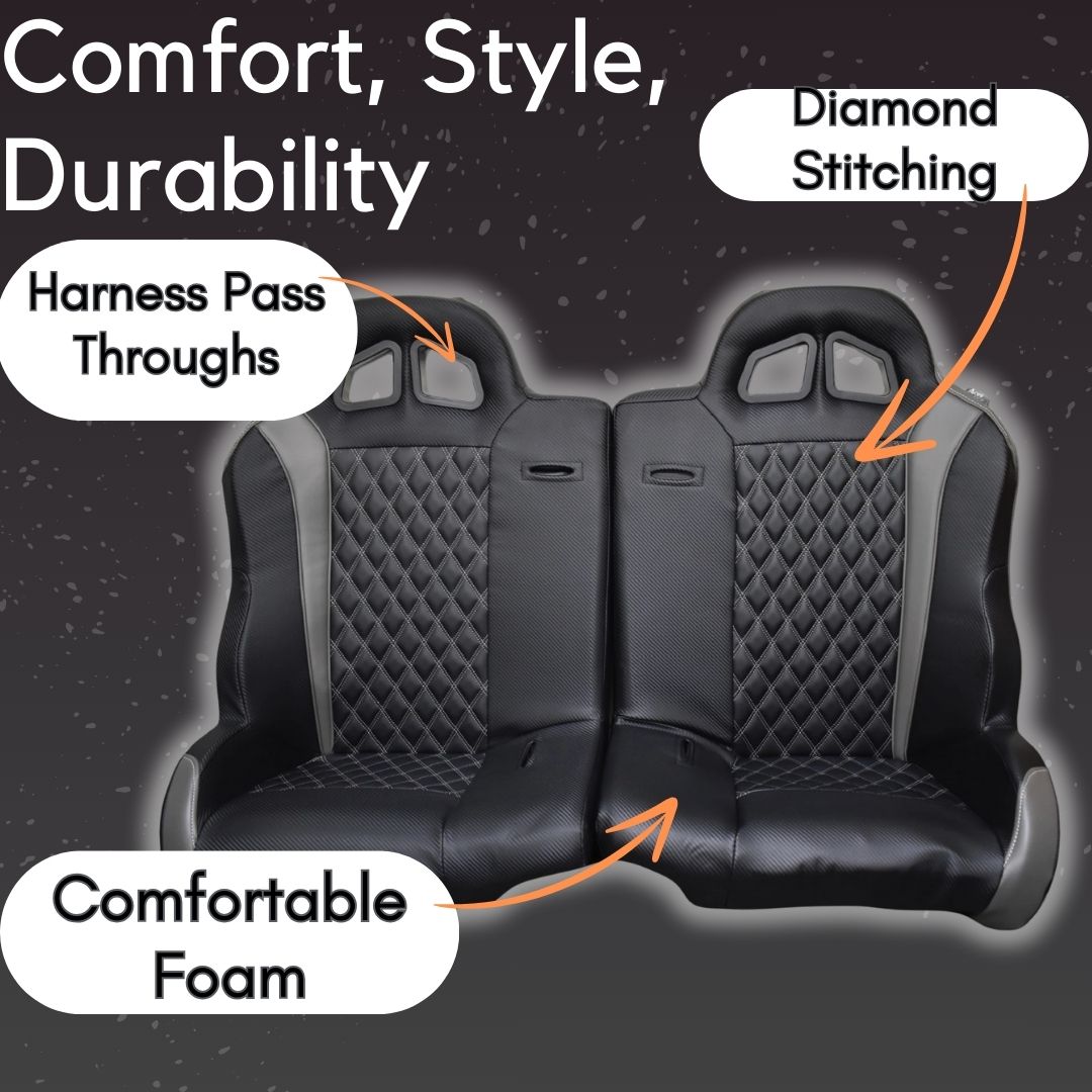 Photo of Daytona Split Bench for RZR 1000/Turbo by Aces Racing - Premium Seats & Accessories for UTVs / Side by Sides
