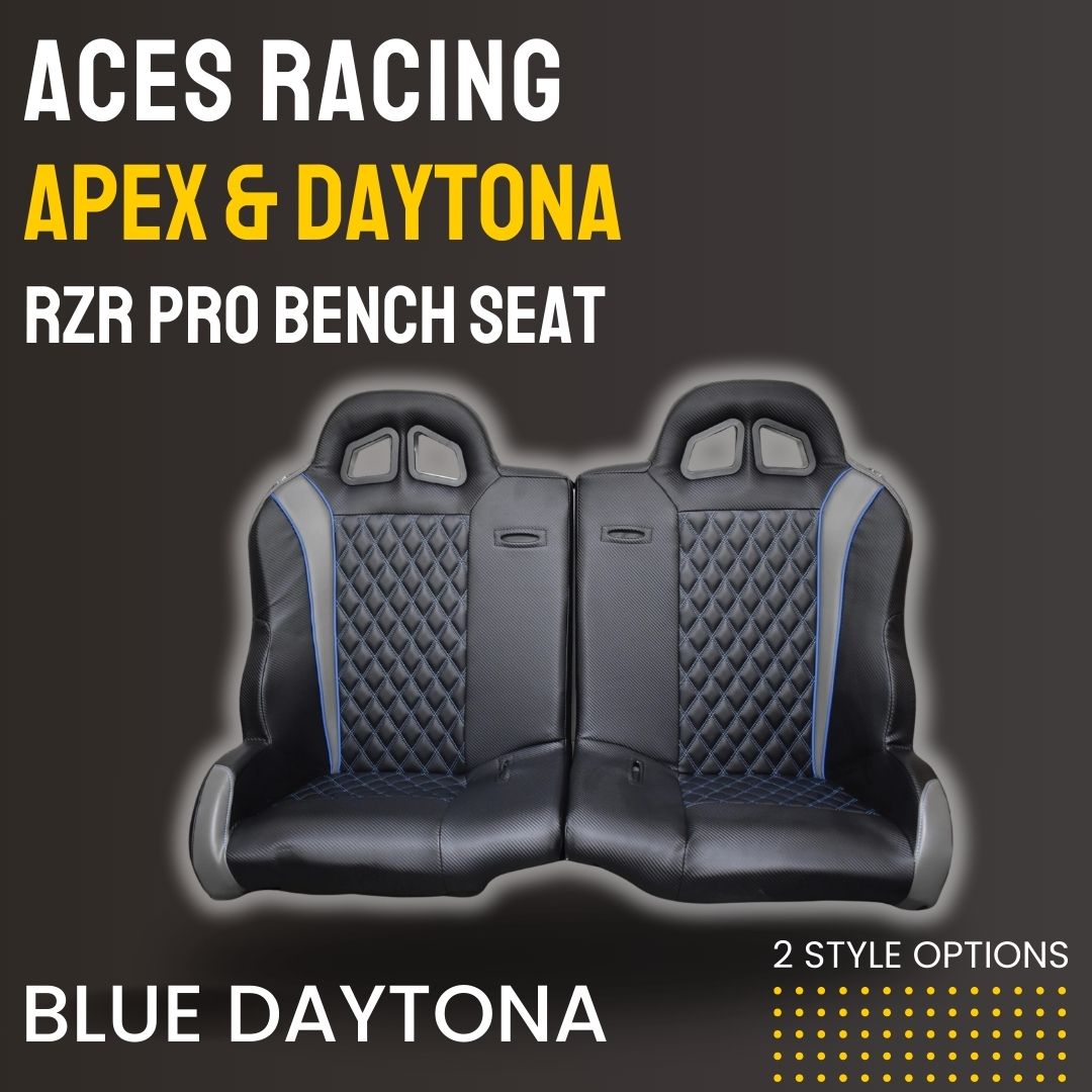 Photo of Polaris RZR Pro Rear Bench Seat (2020+) by Aces Racing - Premium Seats & Accessories for UTVs / Side by Sides