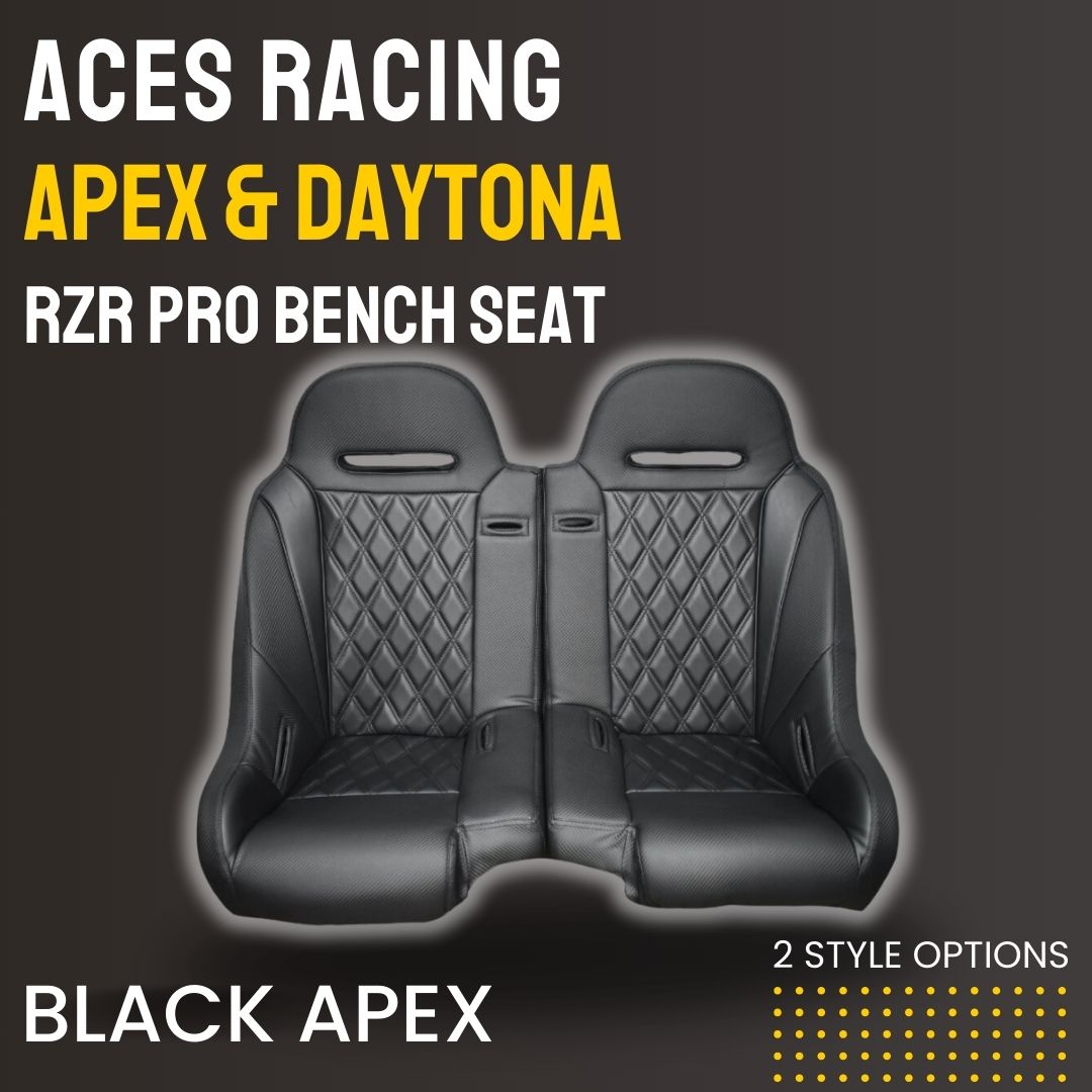 Photo of Polaris RZR Pro Rear Bench Seat (2020+) by Aces Racing - Premium Seats & Accessories for UTVs / Side by Sides
