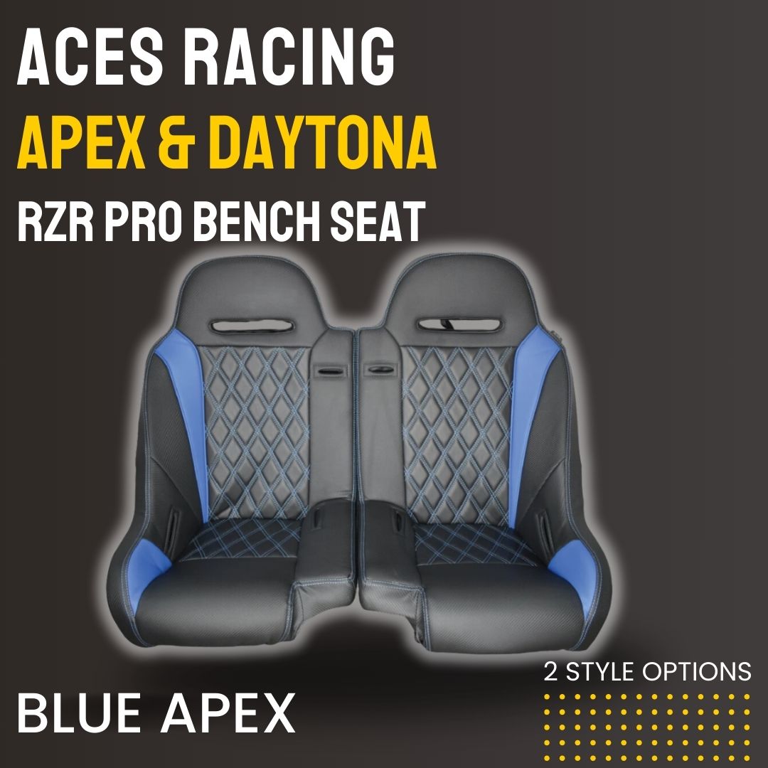 Photo of Polaris RZR Pro Rear Bench Seat (2020+) by Aces Racing - Premium Seats & Accessories for UTVs / Side by Sides