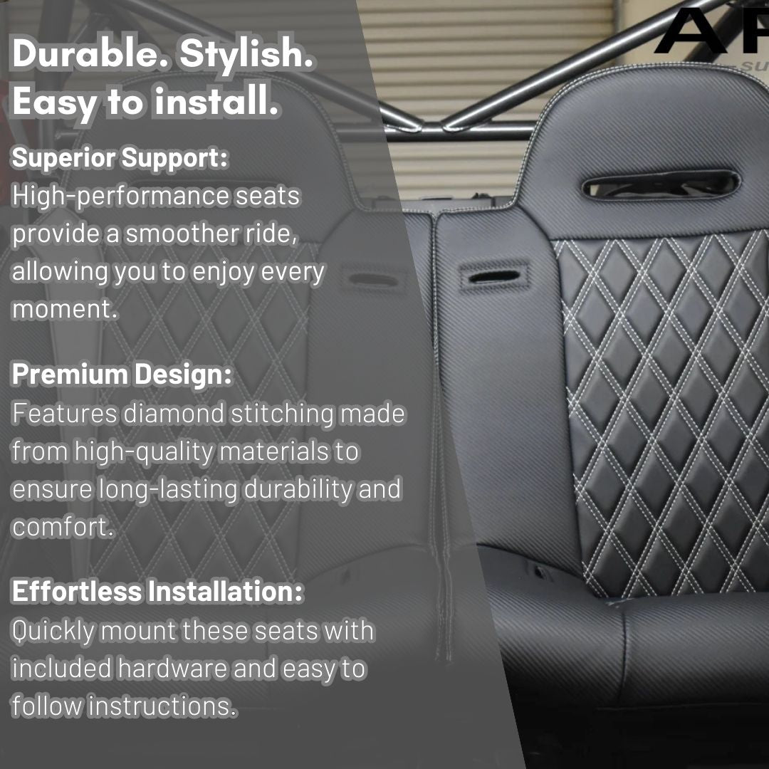 Photo of Polaris RZR Pro Rear Bench Seat (2020+) by Aces Racing - Premium Seats & Accessories for UTVs / Side by Sides