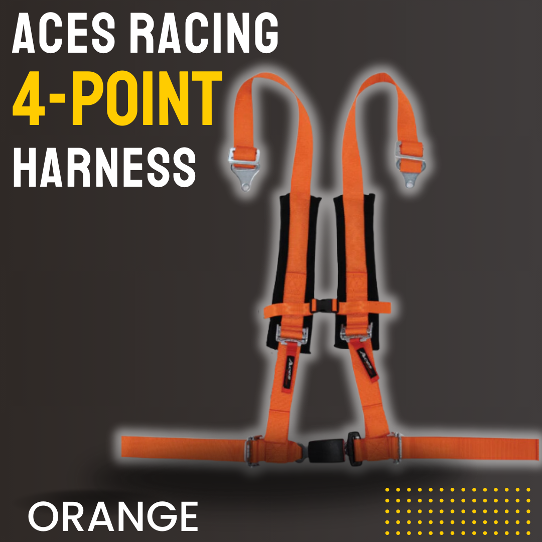 Photo of 4-Point Harness Seat Belt (2" Auto Buckle) by Aces Racing - Premium Harnesses for UTVs / Side by Sides