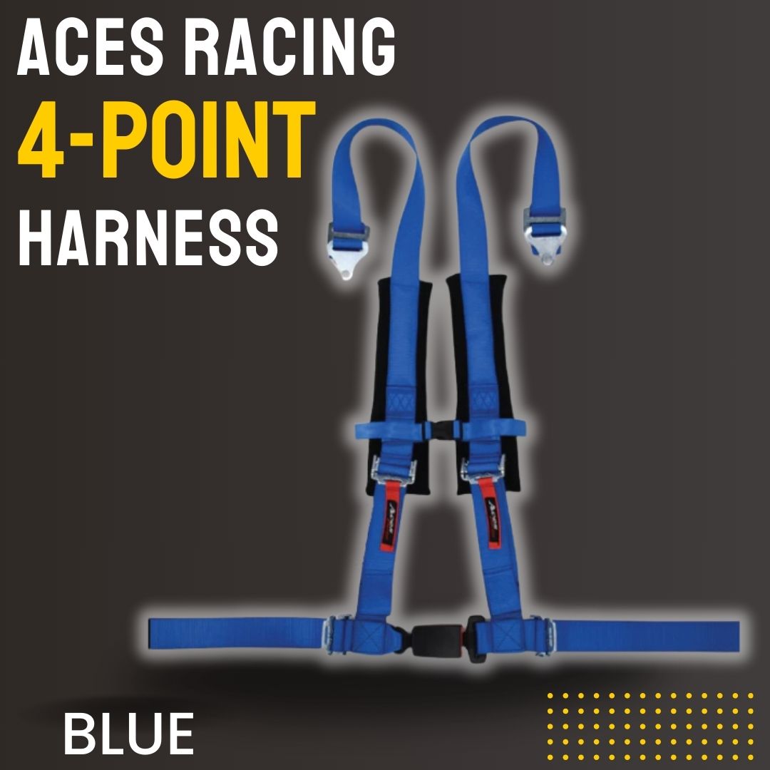 Photo of 4-Point Harness Seat Belt (2" Auto Buckle) by Aces Racing - Premium Harnesses for UTVs / Side by Sides