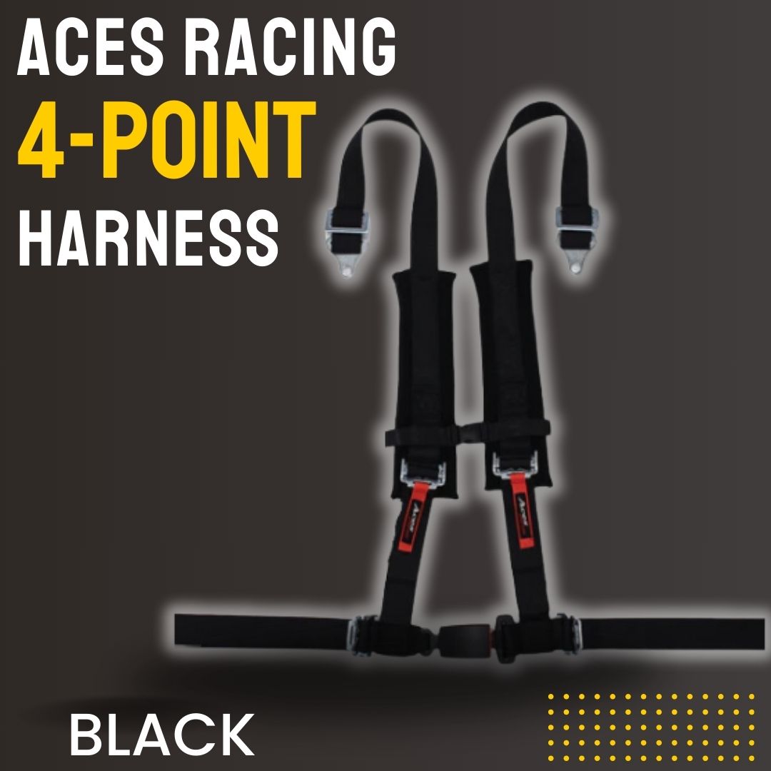 Photo of 4-Point Harness Seat Belt (2" Auto Buckle) by Aces Racing - Premium Harnesses for UTVs / Side by Sides