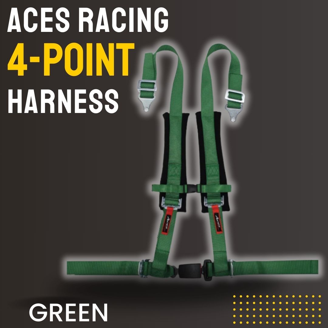 Photo of 4-Point Harness Seat Belt (2" Auto Buckle) by Aces Racing - Premium Harnesses for UTVs / Side by Sides