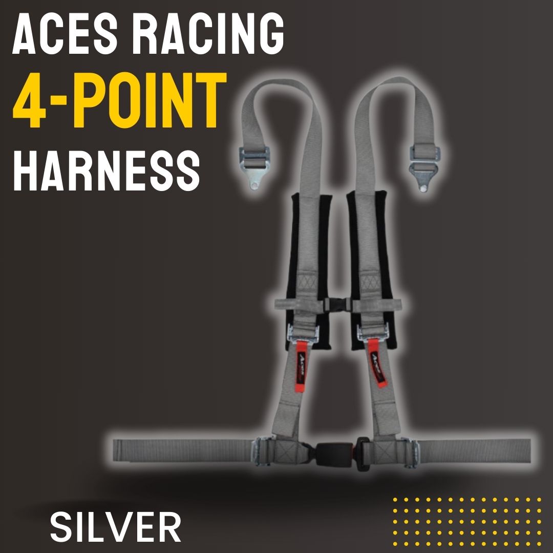 Photo of 4-Point Harness Seat Belt (2" Auto Buckle) by Aces Racing - Premium Harnesses for UTVs / Side by Sides