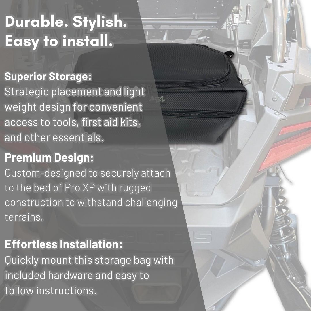Photo of Polaris XP Pro Trunk Bag by Aces Racing - Premium Storage for UTVs / Side by Sides