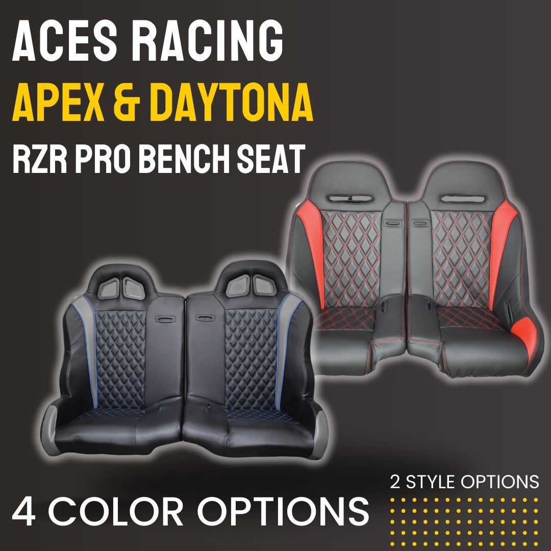 Photo of Polaris RZR Pro Rear Bench Seat (2020+) by Aces Racing - Premium Seats & Accessories for UTVs / Side by Sides