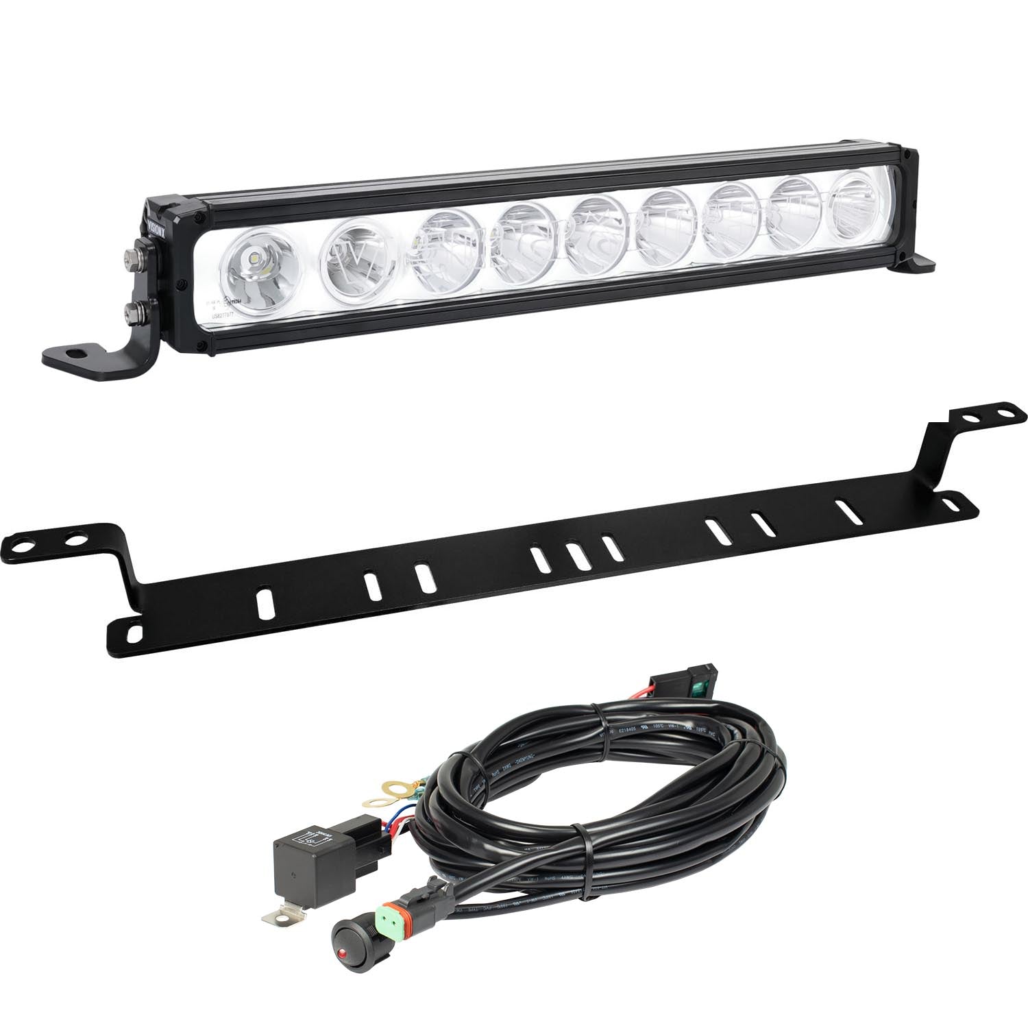 Photo of 2007-2014 GMC Sierra 2500/3500 HD Bumper Light Bar with 19" XPR Halo Light Bar by Vision X Off-Road - Premium Vehicle Specific Kit for UTVs / Side by Sides