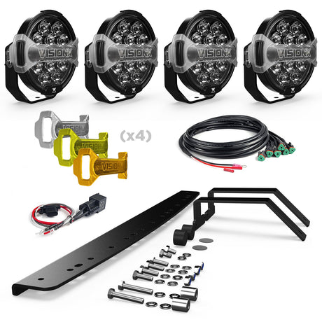 Photo of Front Bumper LED Light Kit - Ford Bronco 2021 + by Vision X Off-Road - Premium Vehicle Specific Kit for UTVs / Side by Sides