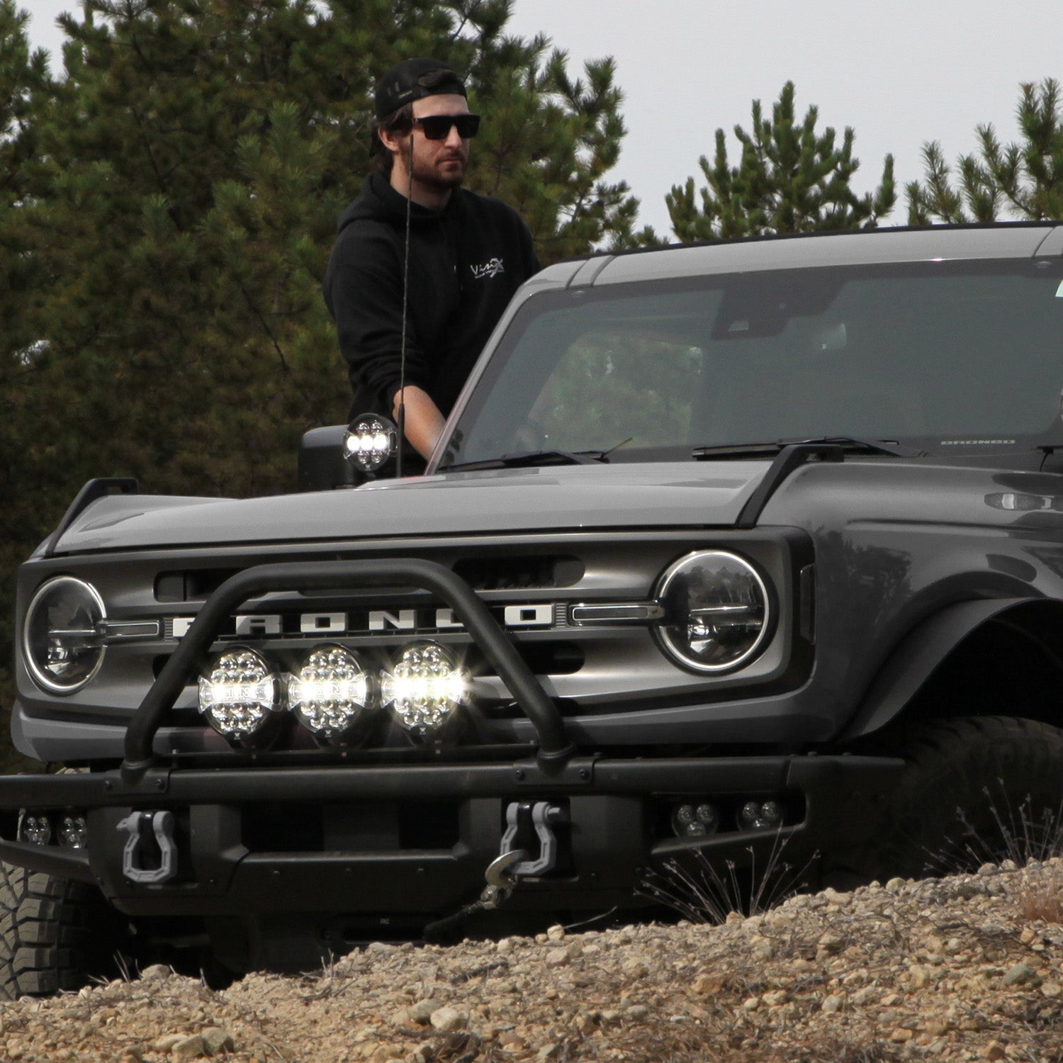 Photo of Front Bumper LED Light Kit - Ford Bronco 2021 + by Vision X Off-Road - Premium Vehicle Specific Kit for UTVs / Side by Sides