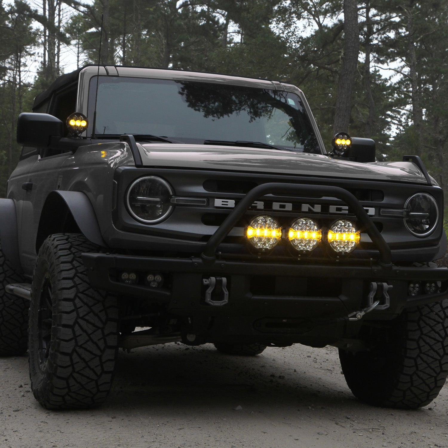 Photo of Front Bumper LED Light Kit - Ford Bronco 2021 + by Vision X Off-Road - Premium Vehicle Specific Kit for UTVs / Side by Sides