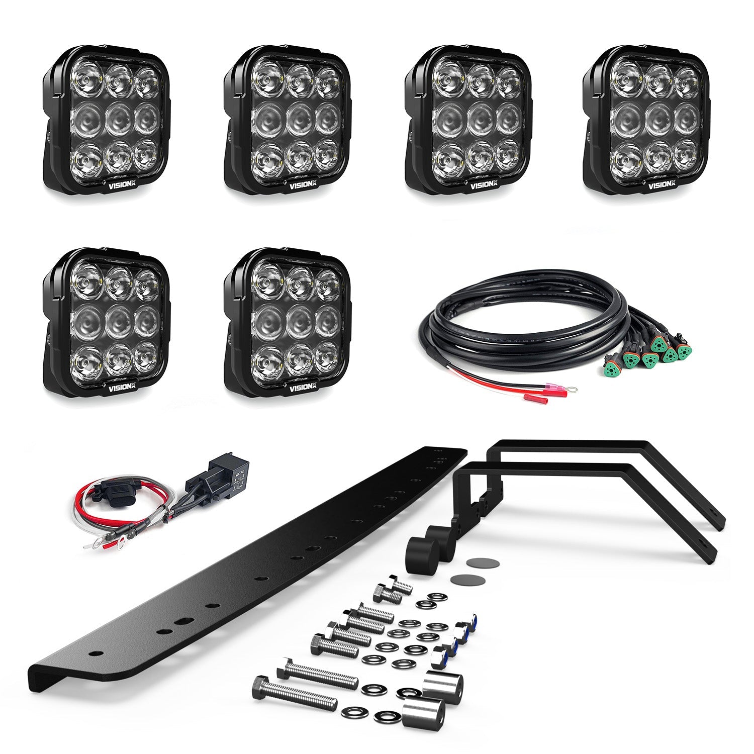 Photo of Front Bumper LED Light Kit - Ford Bronco 2021 + by Vision X Off-Road - Premium Vehicle Specific Kit for UTVs / Side by Sides