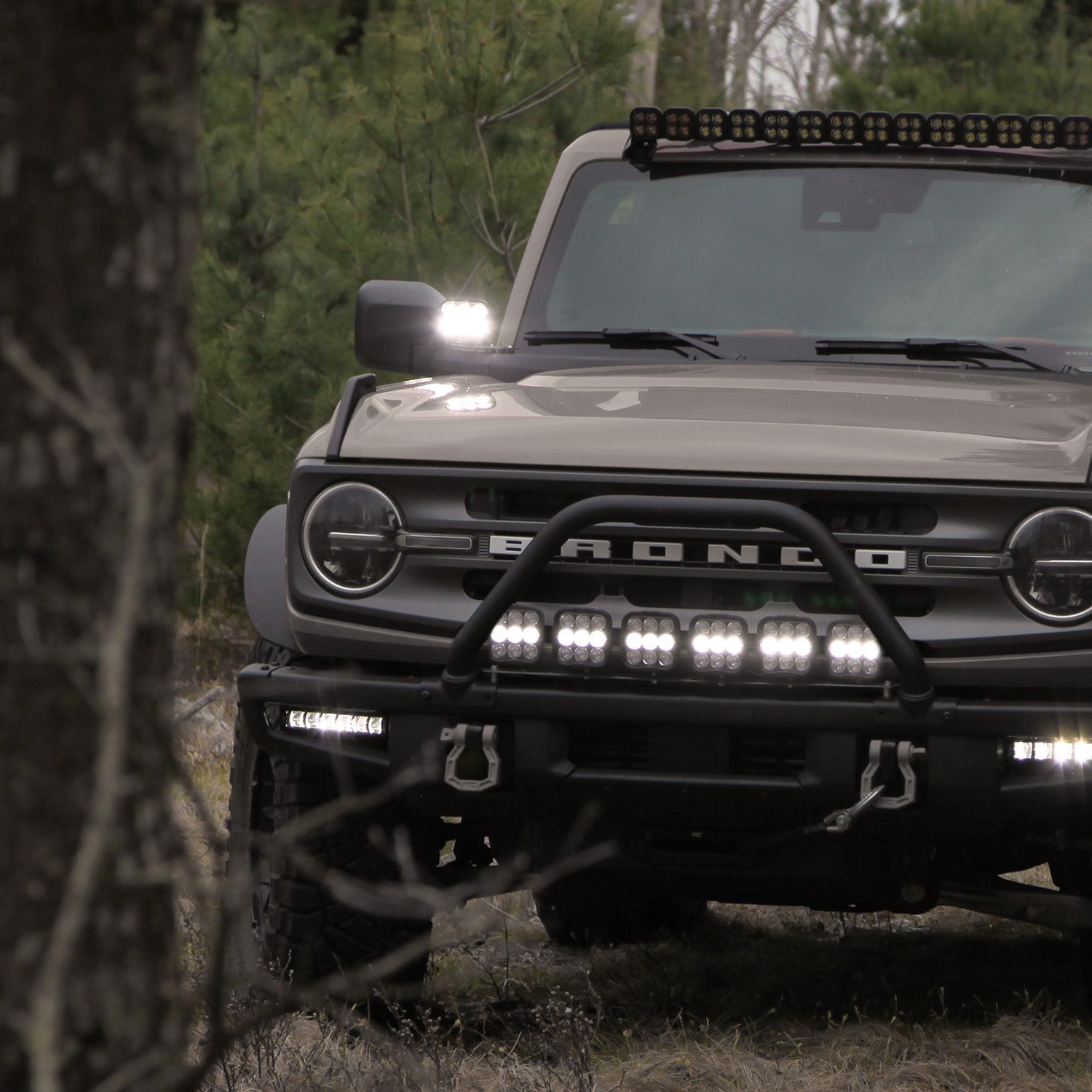 Photo of Front Bumper LED Light Kit - Ford Bronco 2021 + by Vision X Off-Road - Premium Vehicle Specific Kit for UTVs / Side by Sides
