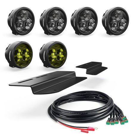Photo of Fog Pocket LED Light Kit - Steel Bumper - Ford Bronco 2021 + by Vision X Off-Road - Premium Vehicle Specific Kit for UTVs / Side by Sides
