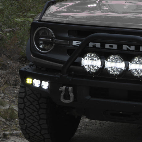Photo of Fog Pocket LED Light Kit - Steel Bumper - Ford Bronco 2021 + by Vision X Off-Road - Premium Vehicle Specific Kit for UTVs / Side by Sides