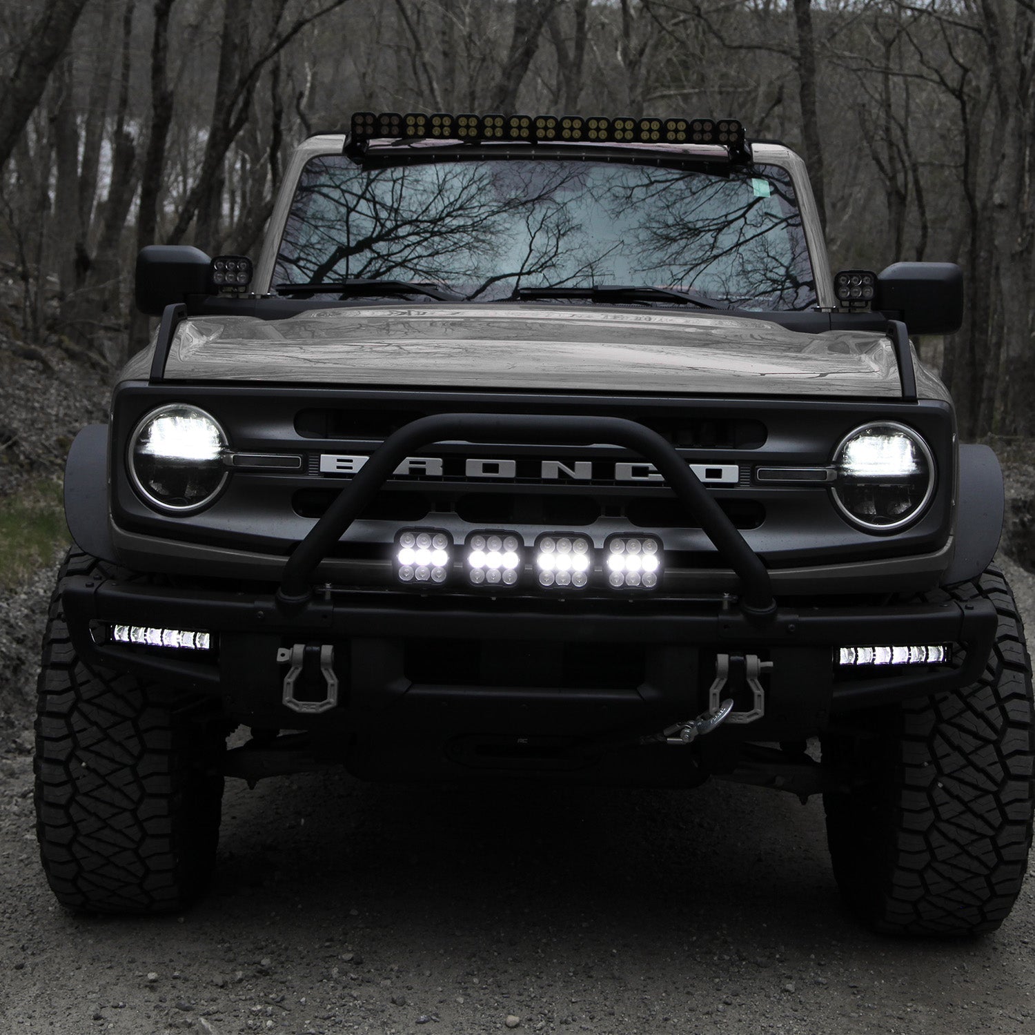 Photo of Fog Pocket LED Light Kit - Steel Bumper - Ford Bronco 2021 + by Vision X Off-Road - Premium Vehicle Specific Kit for UTVs / Side by Sides