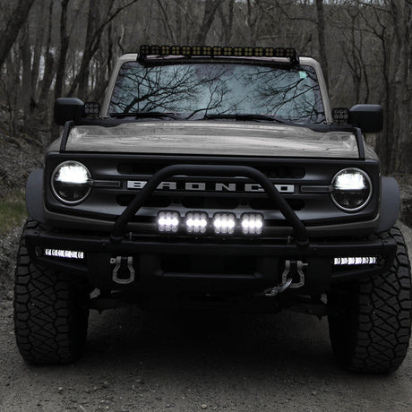Photo of Fog Pocket LED Light Kit - Steel Bumper - Ford Bronco 2021 + by Vision X Off-Road - Premium Vehicle Specific Kit for UTVs / Side by Sides