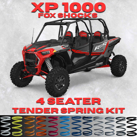 Polaris RZR XP 1000 4 Seater Tender Spring Kit - 80% Better Ride + 2-3" Lift (Fox Shocks)