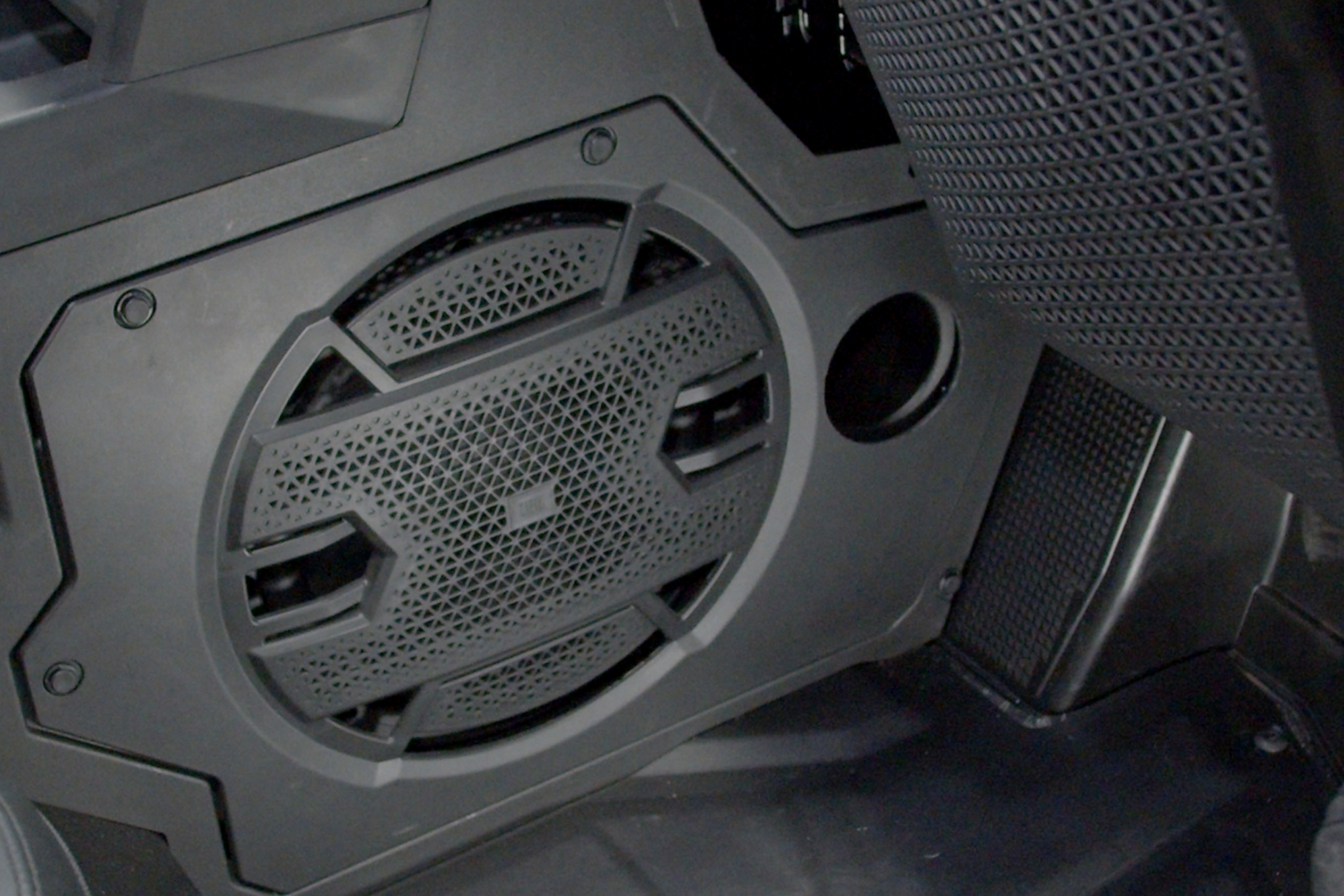 Photo of Polaris® Xpedition Subwoofer Port | UTVS-XPD-PORT-10 by UTV Stereo - Premium Expedition Speaker Adapters for UTVs / Side by Sides