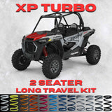 Polaris RZR XP Turbo 2 Seater Long Travel Spring Kit - 80% Better Ride + 2-3 Inch Lift