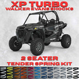 AllThingz UTV Polaris RZR XP Turbo 2 Seater Tender Spring Kit - 2-3" Lift + 80% Better Ride (Walker Evans Shocks)