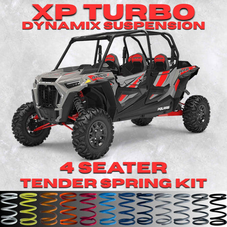 Polaris RZR XP Turbo Dynamix 4 Seater Tender Spring Kit - 80% Better Ride + 2-3" Lift