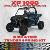 Polaris RZR XP 1000 2 Seater Tender Spring Kit - 80% Better Ride + 2-3" Lift (Walker Evans Shocks) - 2024