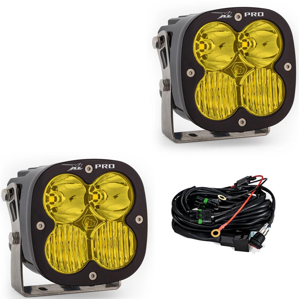 Photo of XL Pro LED Auxiliary Light Pod Pair Driving Combo Amber by Baja Designs - Premium for UTVs / Side by Sides