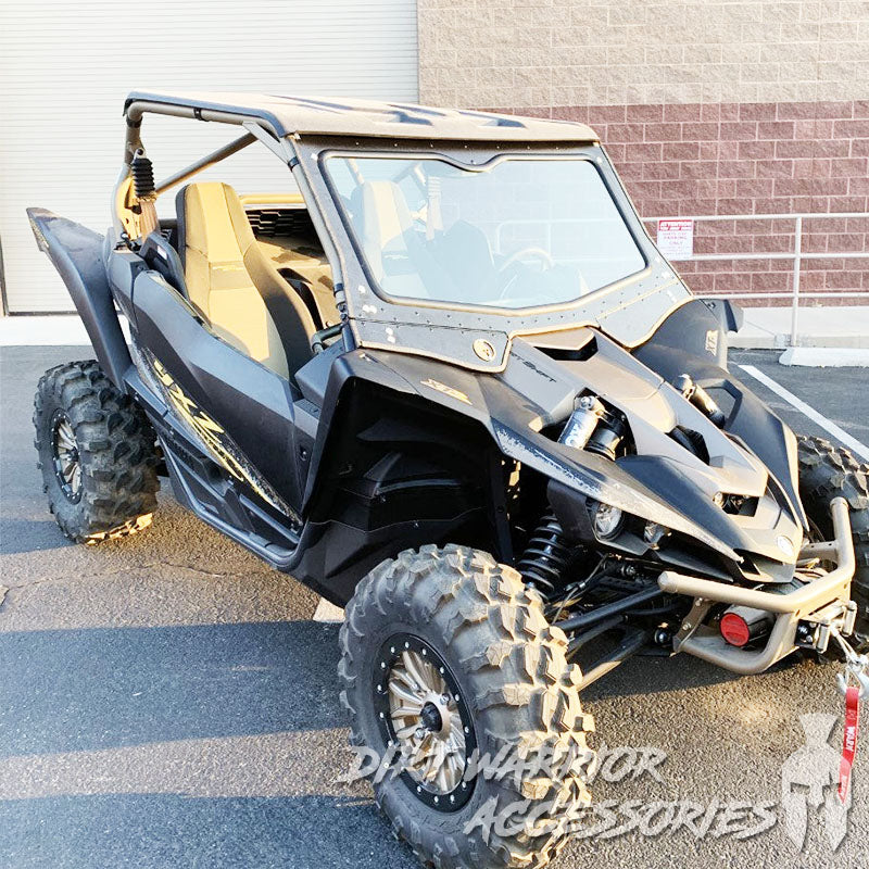 Photo of Dirt Warrior Accessories - Yamaha YXZ Front Glass Windshield 2019+ by Dirt Warrior Accessories - Premium WINDSHIELD for UTVs / Side by Sides